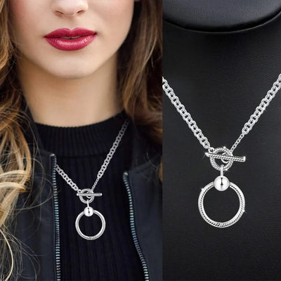 Fashion Necklaces for Women S925 New Sterling Silver Female Chain Necklaces, Jewellery