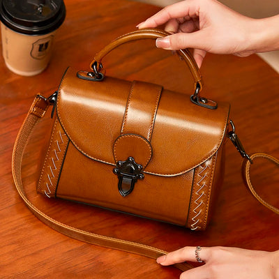 Women's Handbag Genuine Leather Hand Purses Luxury Fashion Female Shoulder The Tote Bag Designer With Top Handle Crossbody Bags