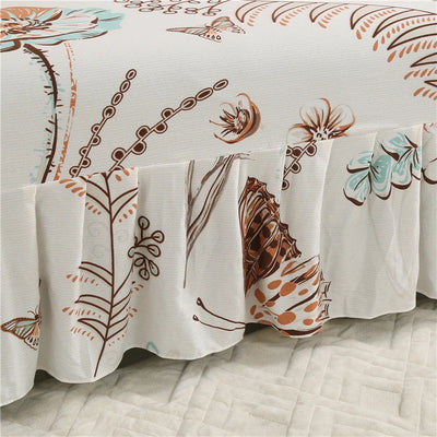 Print Armless Sofa Bed Cover With Skirts Without Armrest Elastic Folding Furniture home Decoration Bench Cover