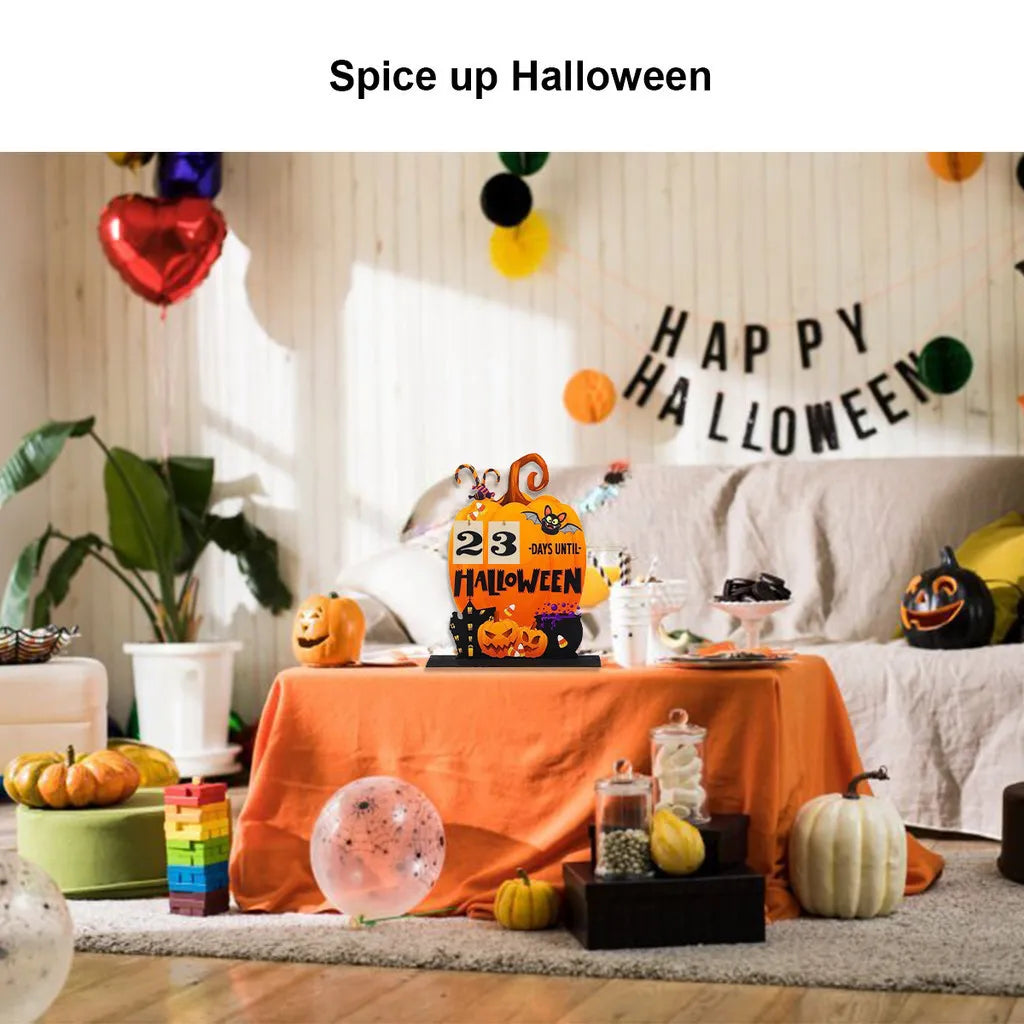 Creative Table Decoration & Accessories Home Decor Items Countdown Halloween Halloween House Pumpkin Shaped Countdown Calendar