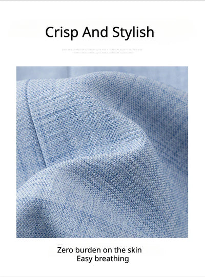 Spring Autumn Men's Blazer Luxury Plaid Jacquard Casual Suit Jacket Gray Blue Beige Loose Male Coat Costume Homme