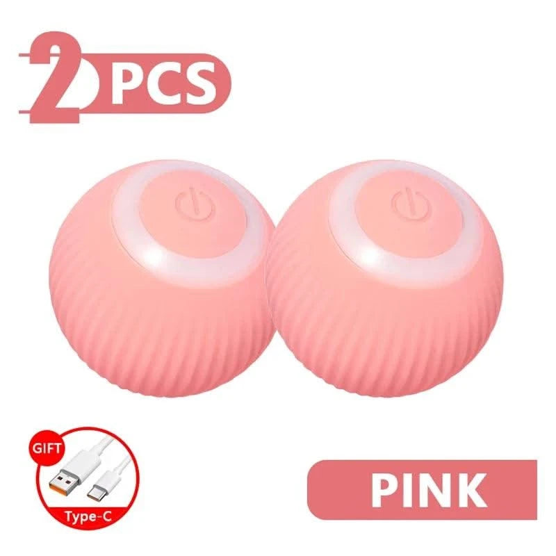 Pet Automatic Rolling Cat Toy Training Self-propelled Kitten Toy Indoor Interactive Play Electric Smart Cat Ball Toy Supplies