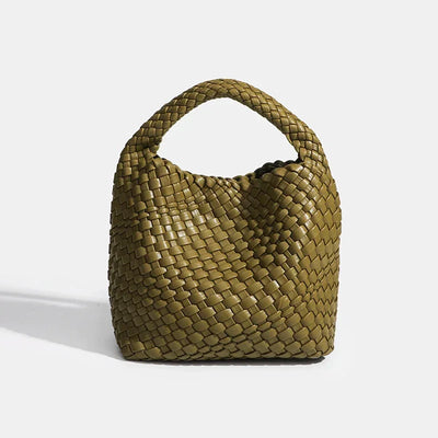 Designer bag Luxury 2024 woman bag Brand New Product PU Small size hand-woven bucket bag High quality Women's handbag