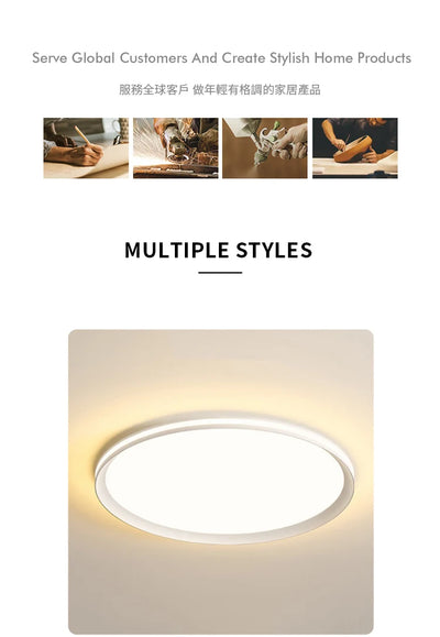 Modern LED Ceiling Light Minimalist Bedroom Lamp Home Decor Ceiling Chandelier Children's Room Lustre Living Room Lights Fixture