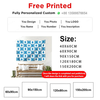 Wall Art Decor  Fabric Tapestry Wall Hanging  Living Room Bedroom Kitchen Dorm Decor Multi  Flag 3D printed pattern