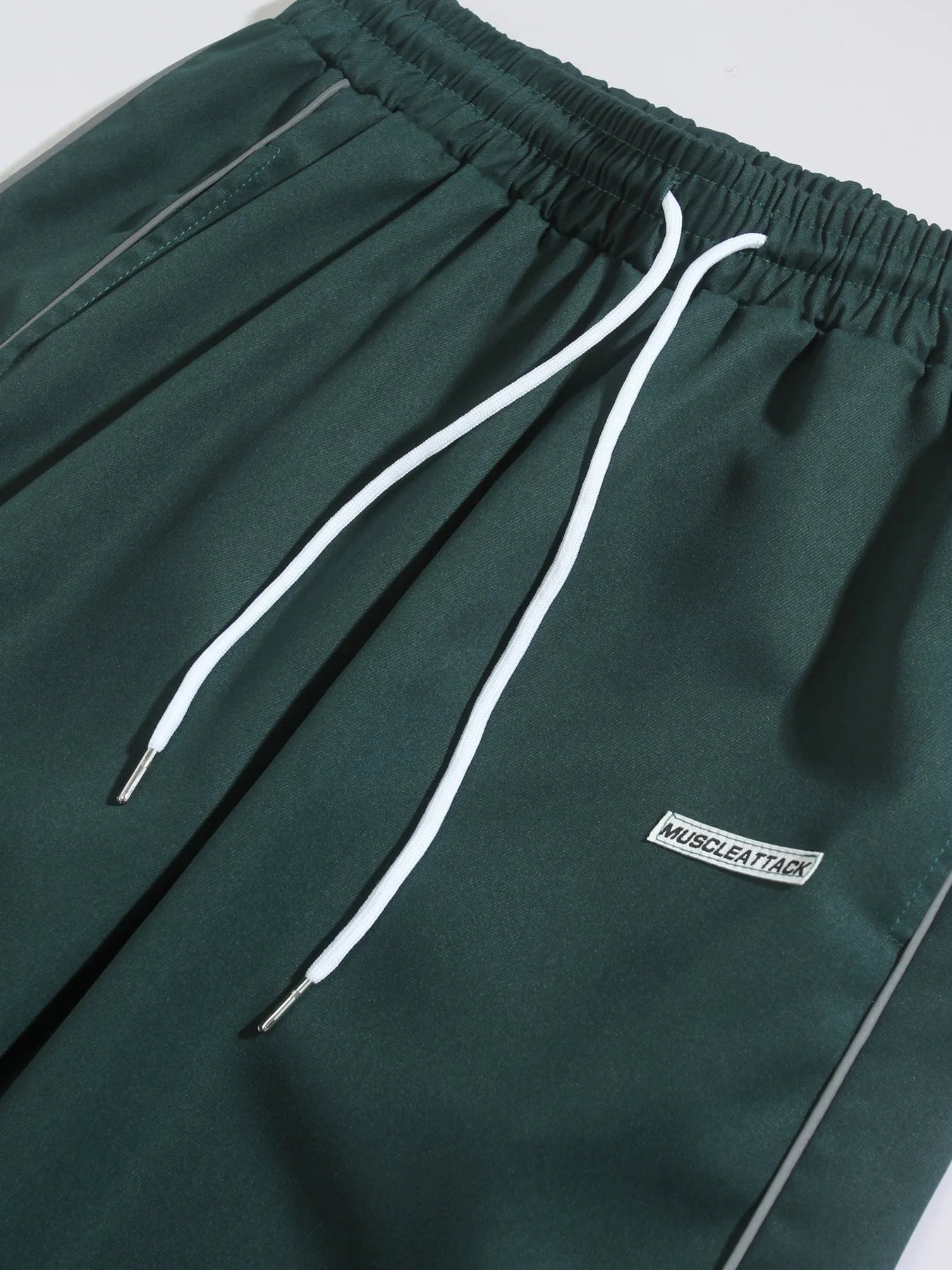 Men's New Woven Trousers High Street Trend Retro Casual Cuff Long Pants