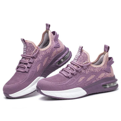 Non Slip Lightweight Breathable Sneakers for Women Steel Toe Indestructible Safety Shoes Anti-puncture Protection Safety Shoes