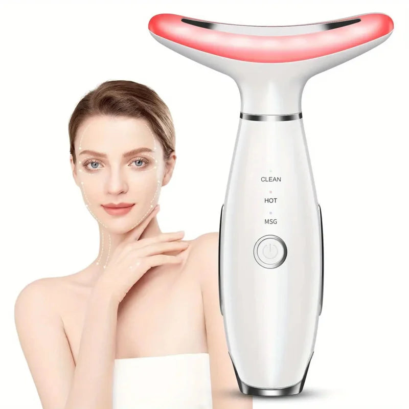 Suitable for facial and neck massager，3Massage Mode，Face Neck Care Tool Beauty Device
