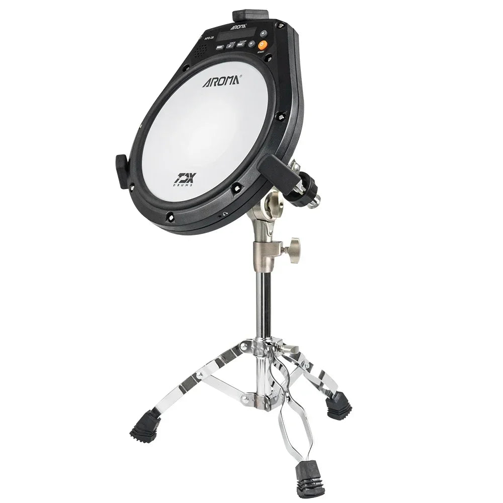 AROMA APD-20 Electronic Drum Dumb Drum Beating Board Percussion Instrument Electronic Mute Drum Pad Vocal Metronome Training Pad