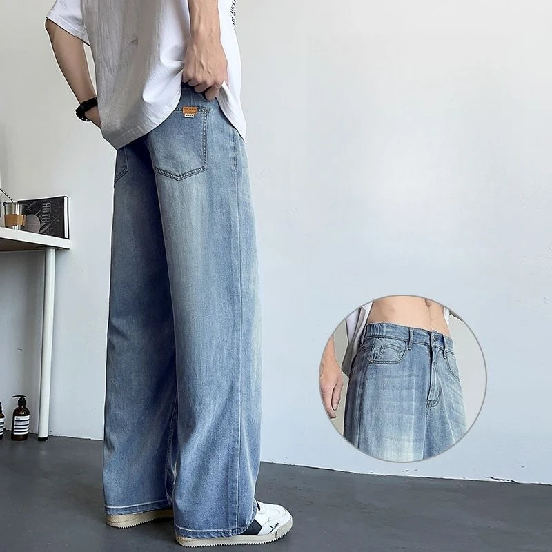 Mens Jeans Large Denim Jeans for Teens Trousers for Men Jean Baggy Pants Men's Fashion Man Male Trendyol Streetwear Korean Men´s