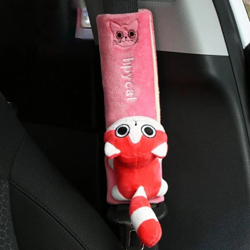 Cute Animal Car Seat Belt Pads Universal Car Seat Shoulder Strap Pad Cushion Cover Car Belt Protector Safety Belt Cover