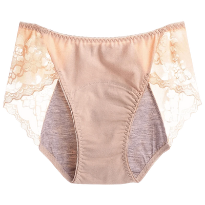Women's Leak Proof Menstrual Panties lace Breathable SexysWaterproof Mid Waist Physiological Period Seamless  Underwear