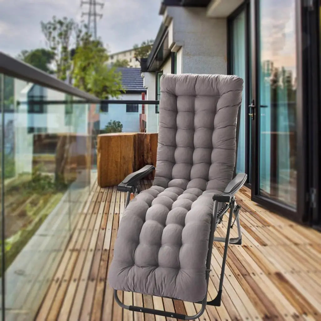 Polyester Garden Recliner Cushion Thickened High Office Seat Cushions Outdoor