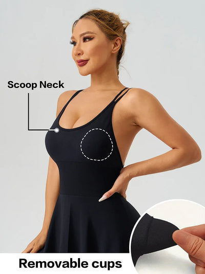 Summer Tennis Wear Womens Dresses Sportswear Woman Gym Dresses Bra Jumpsuit Shorts Leggings Women's Tracksuit Sport Yoga Clothes