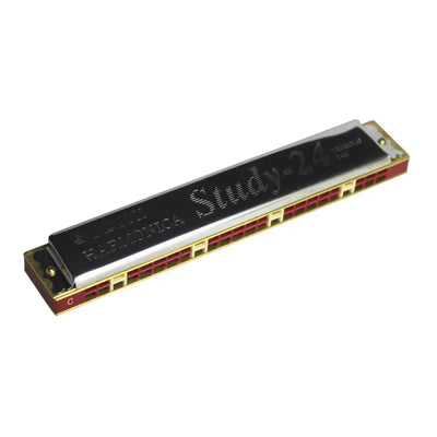 Harmonica 24 Hole with Case, Mouth Organ Harp, Diatonic Harmonica for Beginner, Adult, Professional, Students, Friends, Gifts