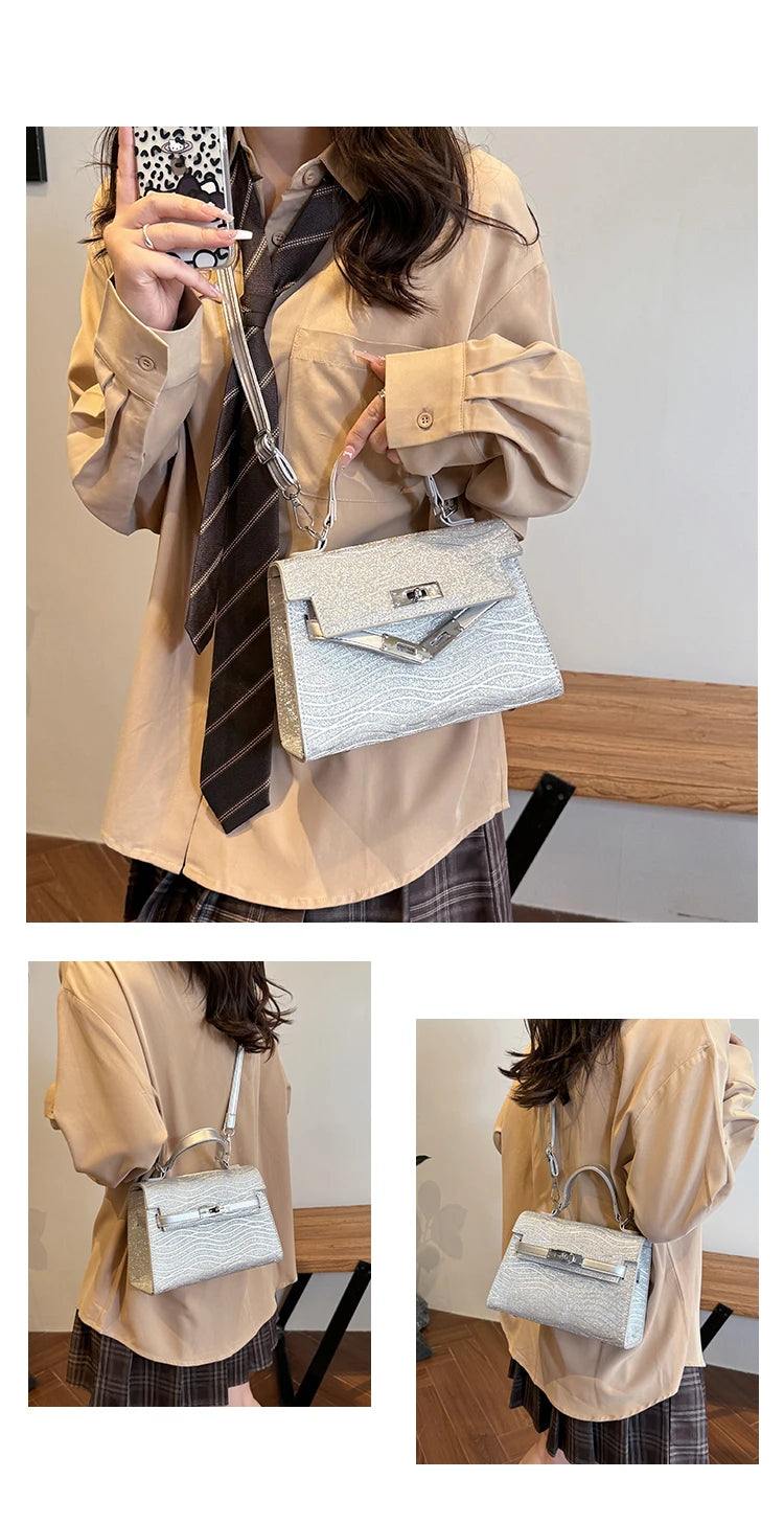 Popular Classic Leather Ladies Shoulder Bag Handbags For Women Designer Inspired Elegant Top Handle Purse Fashion Tote