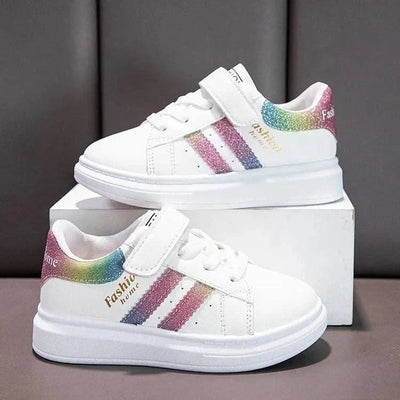 Children's Sports Shoes Non-slip New Tennis Shoes for Girls Fashion Boys Versatile Kids Causal School Running Sneakers Hook Loop