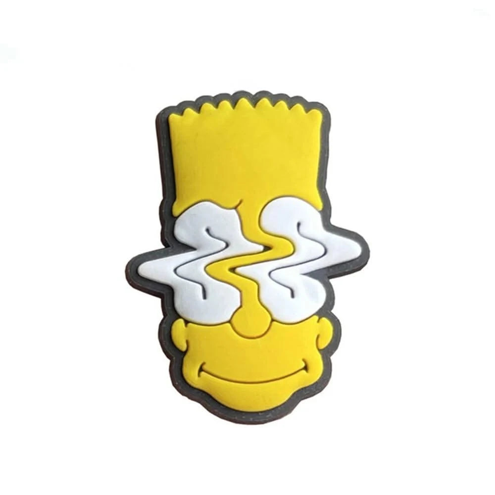 Single Sale 1pcs Cartoon Funny Shoe Charms PVC Accessories DIY Shoe Decoration For Clog Sandal Kids X-mas Gifts