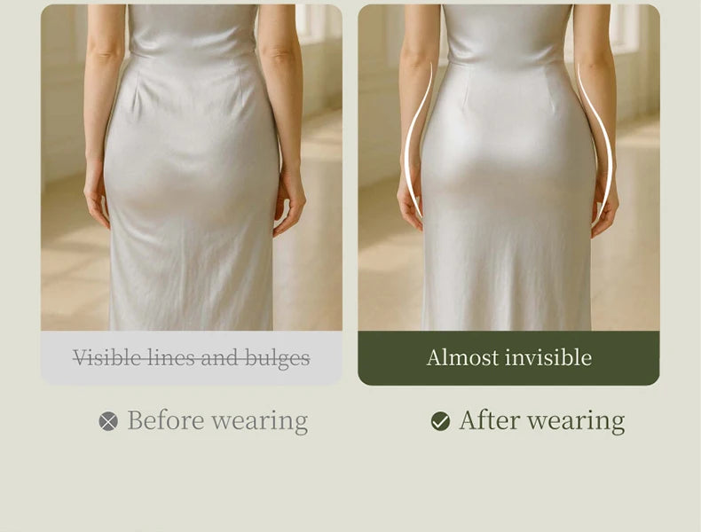 Women's Sexy Butt Lifting Shapewear Mid Waist Invisible Seamless Tummy Control Body Shaper Woman Safety Underwear N210