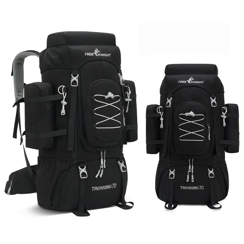 Outdoor Climbing Backpack with Rain Cover Hiking Camping Trekking Outing Bag Large Mountaineering Luggage Sports Rucksack