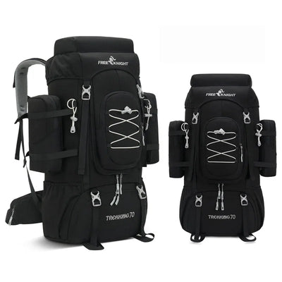 Outdoor Climbing Backpack with Rain Cover Hiking Camping Trekking Outing Bag Large Mountaineering Luggage Sports Rucksack
