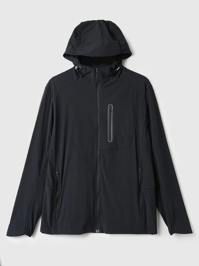 Men Summer Jacket UPF50+ UV Blocking Skin Coats Nylon/Spandex Breathable Quick Dry Light&Thin Sun Protection Hooded Windbreakers