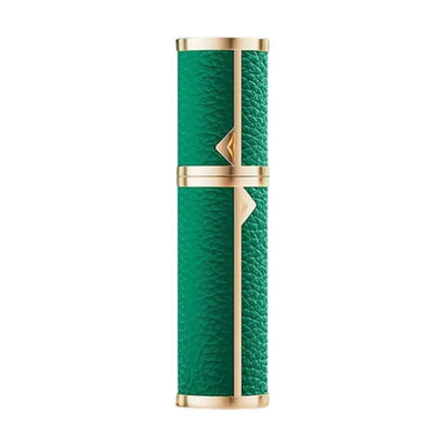 Luxury Bottom-filled Perfume Bottle Aluminum Self-pumping 5ml Real Leather Spray Bottle Cologne Moisturizer Fragrance