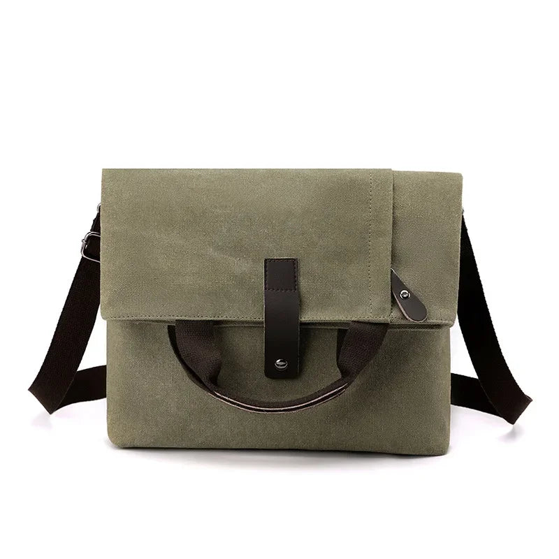 Men's Fashion Canvas Shoulder Bag Business Travel Crossbody bags Men Multifunctional Messenger Bags Briefcase Men Handbags Totes