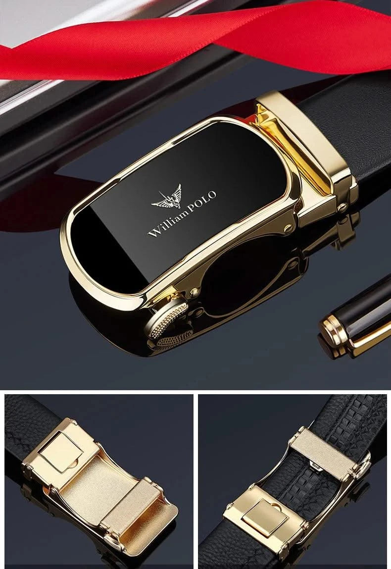 Automatic Buckle Belt  Business Casual Dress Belts Gift for Men