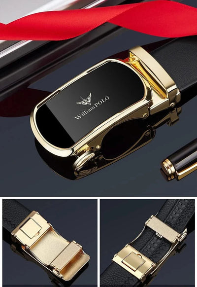 Automatic Buckle Belt  Business Casual Dress Belts Gift for Men