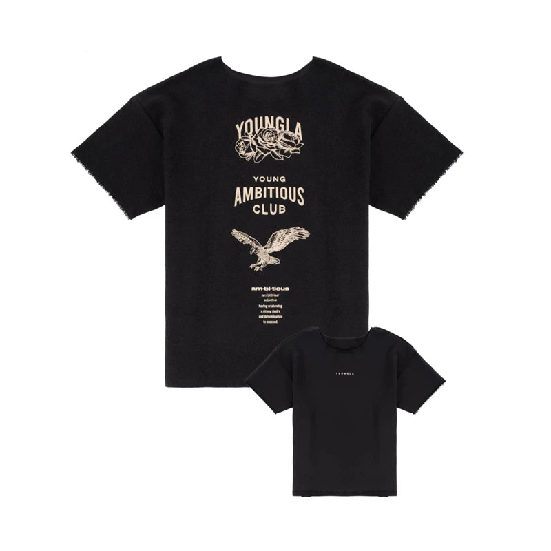 YA New style Oversized T-Shirt Fashion Trend Casual Men's Clothing Summer Loose Cotton Round Neck Print Plus Size Short Sleeves