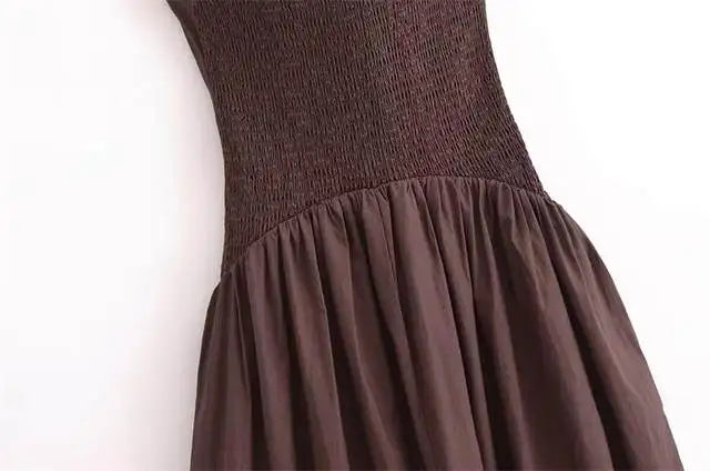 Dresses Summer Women's Chic Tube Top Hanging Neck Holiday Dress Women's Street Fashion Party Long DressFashionable temperament h