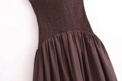 Dresses Summer Women's Chic Tube Top Hanging Neck Holiday Dress Women's Street Fashion Party Long DressFashionable temperament h