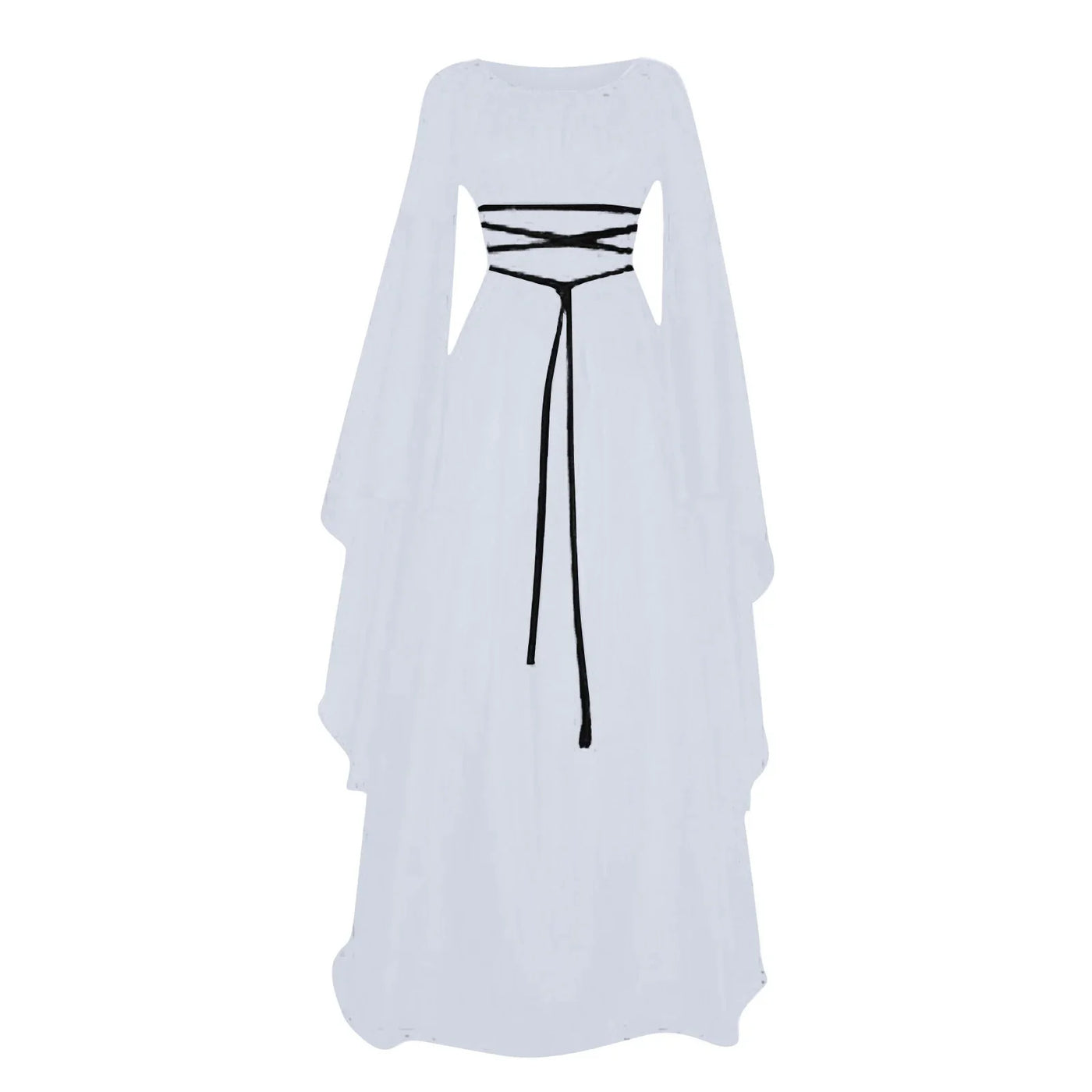 Women Dresses Vintage Medieval Cosplay Costume Ghost Witch Vampire Gothic Dress Halloween Christmas Masquerade Party Dress