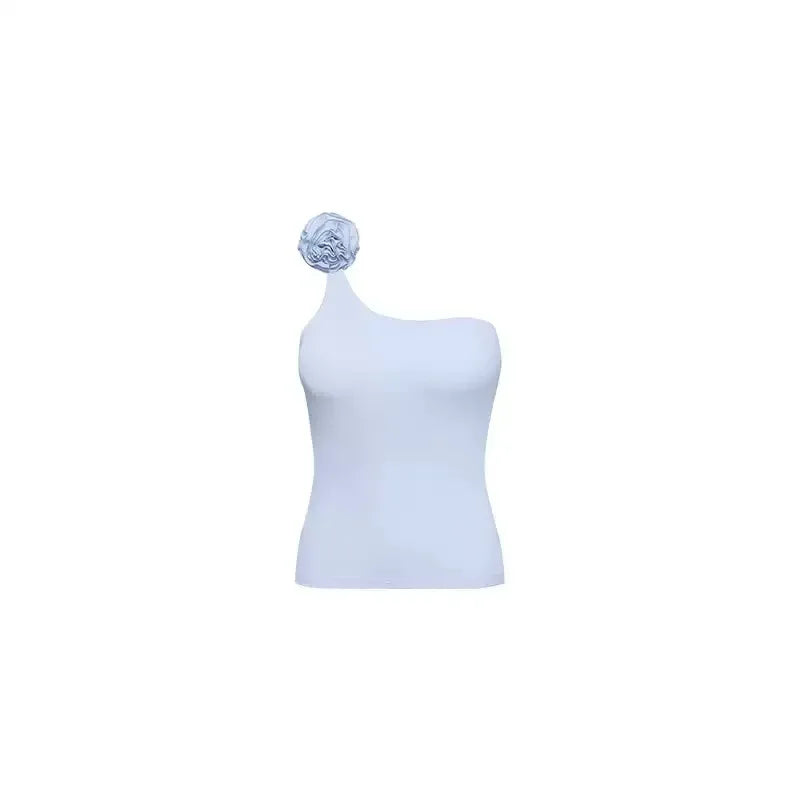 Sportswear Woman Gym Sports Bra Yoga Clothing Sleeveless One-Shoulder Tops Women's Slim Fit Training Running Workout Sports Vest