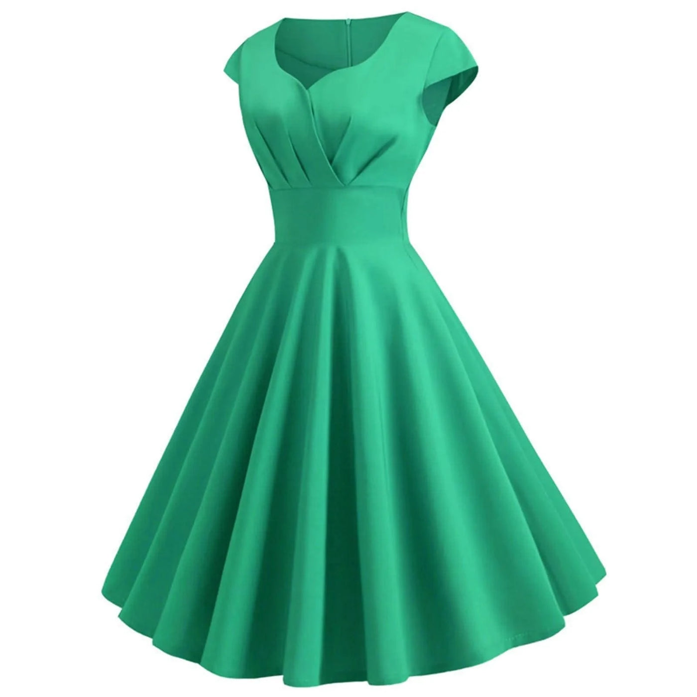 Pink Summer Elegant Party Midi Dress Women V Neck Vintage Robe Elegant Vintage Rockabilly Pin Up Party Office Midi Dresses