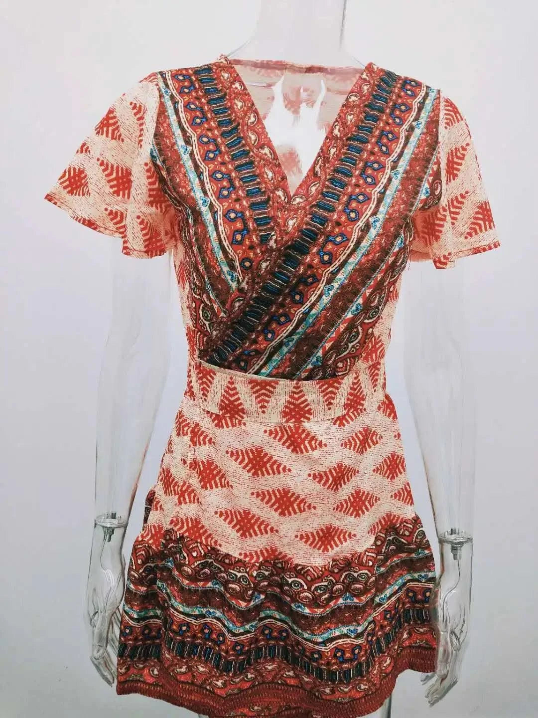 Elegant Women's Dresses Summer Bohemian Dress Vestidos Curtos Mujer Kadın Elbisesi Yazlık Kısa Elbiseler Midi Elbiseler Robe Ete