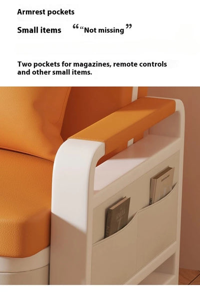 Wide 108cm Single person Bed Apartment Bedroom Living Room Folding 5cm sponge+2cm latex Telescopic Home Sofa Bed Dual-Purpose