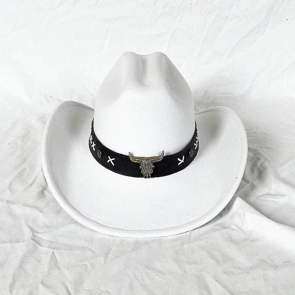 Men's Western Women's Cowboy Hat Army Green Men's Women's Cowboy Jazz Hat Wide Brim Felt Fedora Sombrero Hombre