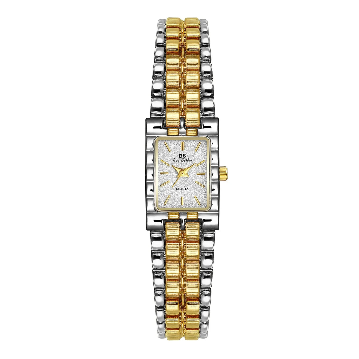 Luxury Ladies' Watch Retro Elegant Gold Silver Small Square Watch High Quality Watchchain Gift Watches For Women