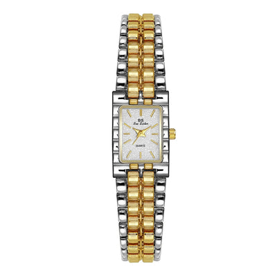 Luxury Ladies' Watch Retro Elegant Gold Silver Small Square Watch High Quality Watchchain Gift Watches For Women