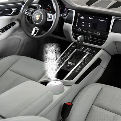Humidifier Small Desktop Car Aromatherapy Machine Hydrator Silent USB Mini Air Humidifier with LED Color Lamp