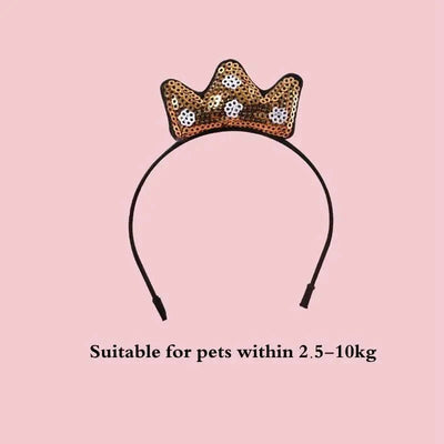 Cat Accessories Party Cat Headdress Wear Puppy Hairband Dog Dress Up Hat Pet Hair Accessories Bow Tie Dog Bowknot Pet Hair Hoop