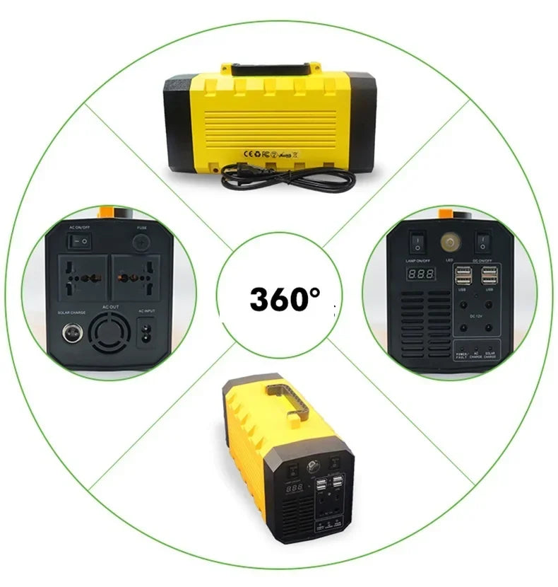 portable solar power bank charger /solar panel enegery inverter battery system