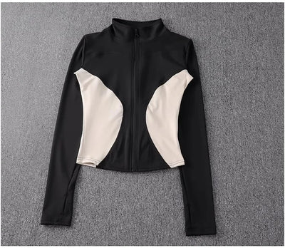 2024 long-sleeved sports sweater gym tops fitness sports jacket new women yoga jackets
