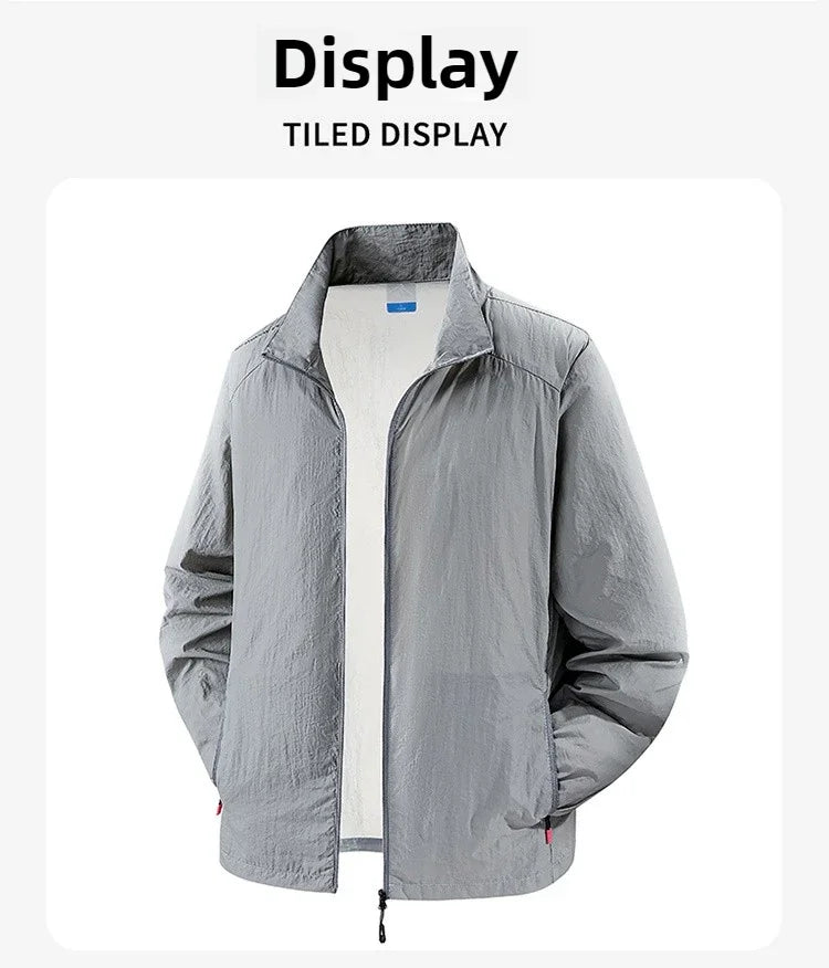 Summer Women's UPF 50+ Light Jacket Full Zip Sun Protection Coats Long Sleeve Sun Shirts for Woman Hiking Fishing Zip Pockets
