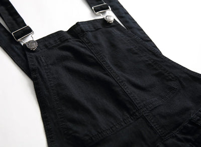 Men's Spring and Autumn Jeans, New Style Retro Casual All-match Ripped Dungarees, Fashionable High Street Trendy Brand Dungarees