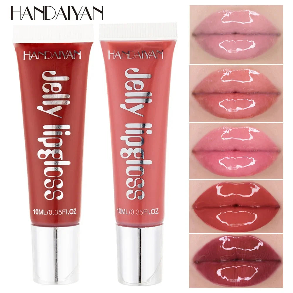 Candy Shades Moisturizing Lip Gloss Lip Oil Makeup Shinny Nutritious Liquid Lip Glosses Cherry Jelly Oil Clear Lipgloss