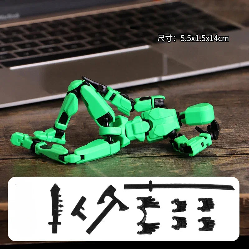 Multi-Jointed Movable Shapeshift Robot 2.0 3D Printed Mannequin Dummy 13 Action Figures Toys Kids Adults Parent-children Games