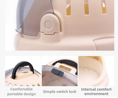 Pet Air Carrier Strong Bearing Capacity Travel Portable Car Space Capsule Small Cats Carriers Breathable Pet Products Supplies